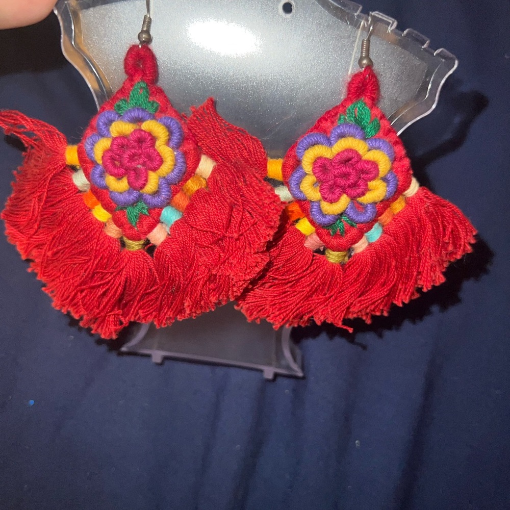 Handmade Mexican earrings aretes artesanales